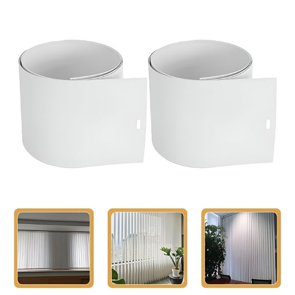 XIBUFE 2026 New 2Pcs Repair Vertical Blind Slats Plastic Vertical Blinds Slats Replacement Parts for Home Windows, Office Spaces, Sliding Doors, Patio Doors, Window Blind Repairs, Quick Replacements