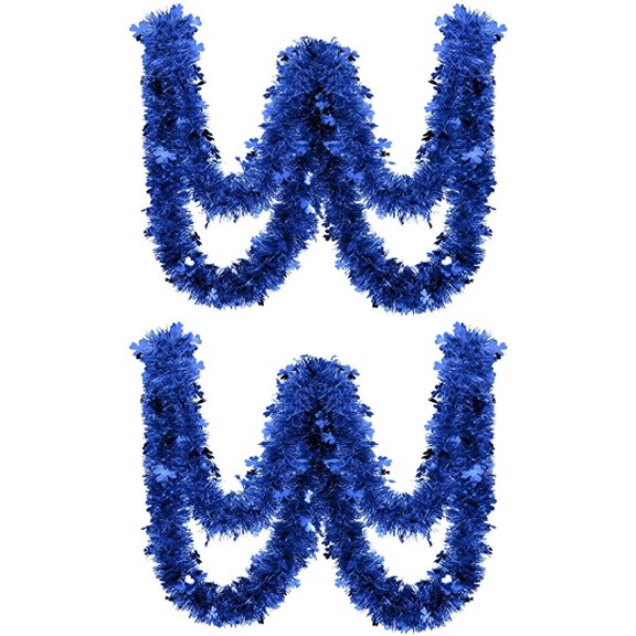 XIBUFE 2026 New 2Pcs St Patty'S Day Decorations Spring Vibes St.Patricks Day Decor Shamrock Ornament St Patricks Day Tree Decorations for Home Office Party Blue