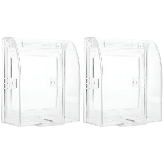 XIBUFE 2026 New 2Pcs Switch Cover Babyproof Light Outlet Guard Child Safety Switch Plate Cover Wall Plug Box for Baby,Home,Safety,Childproofing