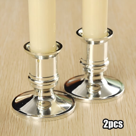 XIBUFE 2026 New 2Pcs Traditional Shape Taper Standard Candle Holders Candlestick Dinner Decor for Table,Centerpiece,Home