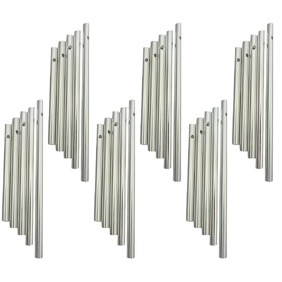 XIBUFE 2026 New 30Pcs Different Length Wind Chime Tubes Set Silver Tone Empty Wind Chime Making Kit for Outdoor Hanging Decoration for Outdoor, Garden, Patio, Diy Projects, Home Decor, Crafting.