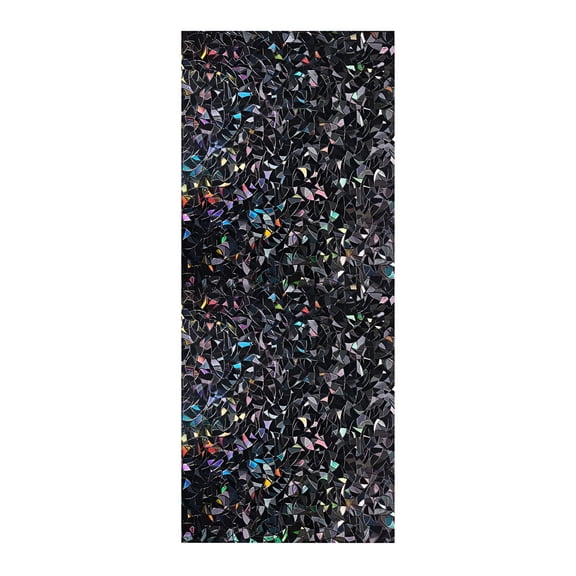 XIBUFE 2026 New 3D Black Rainbow Window Blackout Film Privacy Protection Sun Blocking Window Tint Blind Reusable Home Office Bathroom Glass Covering Cling for Window,Glass Door,Shower,Office,Bathroom