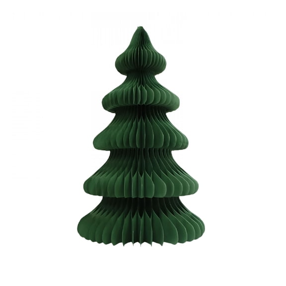 XIBUFE 2026 New 3D Honeycomb Paper Christmas Trees 15" Tall-Christmas Decorations-Modern Cone Indoor Christmas Decoration Centerpieces for Table Mantel and Living Room Home Decor