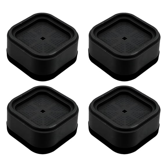 XIBUFE 4 Pack Adjustable Furniture Risers, Heavy Duty Bed Lifts 1.3 Inch, Square Stackable Height Extenders for Desk Table Couch Sofa Chair Legs, Anti-Slip Foam Pad, Random Colors