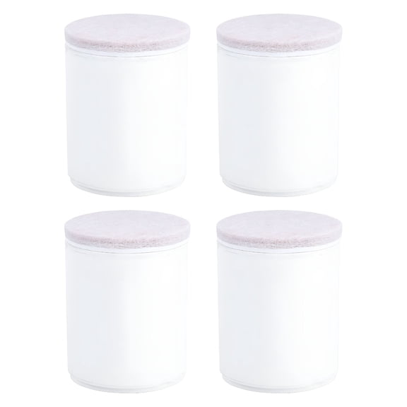 XIBUFE 2026 New 4Pcs Furniture Riser Heavy Duty Steel Furniture Risers Round Riser for Heavy Table Chair Desk Sofa and Beds Self Supports White