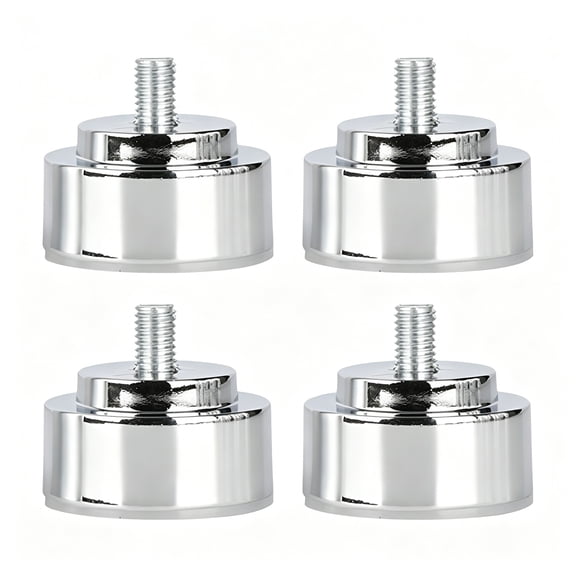 XIBUFE 2026 New 4Pcs Table Feet M10 Alloy Metal Furniture Legs for Beds Coffee Table Legs Couch for Sofa,Tv Stand,Desk Argent 3Cm