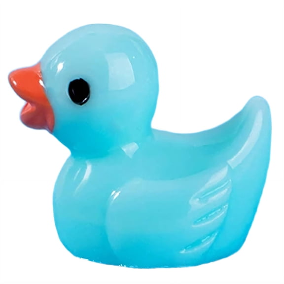 XIBUFE 2026 New 50 Pcs Tiny Ducks Exquisite Mini Design Mini Resin Animals Small Animal Theme Mini Resin Ducks for Craft Home Decor Diy Eco Friendly Materials Mini Resin Ducks Blue