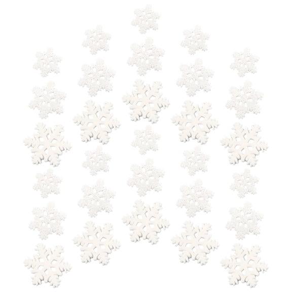 XIBUFE 2026 New 50Pcs Mini Snowflake Ornament Christmas Decoration Snowflakes Xmas Craft Embellishment for Holiday Crafting,Christmas Decorations,Festive Embellishments,Diy Projects