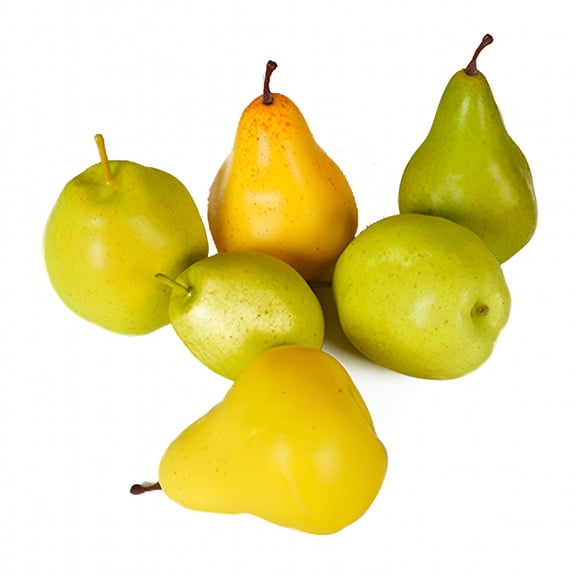 XIBUFE 2026 New 5Pcs Artificial Pear Fake Fruits Realistic Pears Model Shop Display Home Decoration for Home Decor,Shop Displays,Kitchen Decoration,Table Centerpieces,Artificial Fruit Arrangements