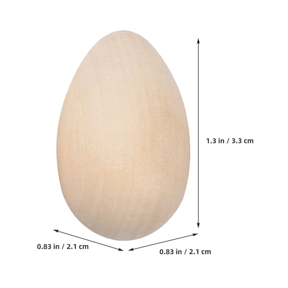 XIBUFE 2026 New 60Pcs Fake Eggs Wooden Craft Eggs Unfinished Wooden Eggs for Painting for Diy Crafts,Painting Projects,Easter Decorations,School Activities,Home Dcor,Handmade Gifts
