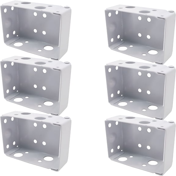 XIBUFE 2026 New 6Pcs 2Inch Blind Brackets Low Profile Box Mounting Bracket for Window Blinds for Home, Office, Bedroom, Living Room, Kitchen