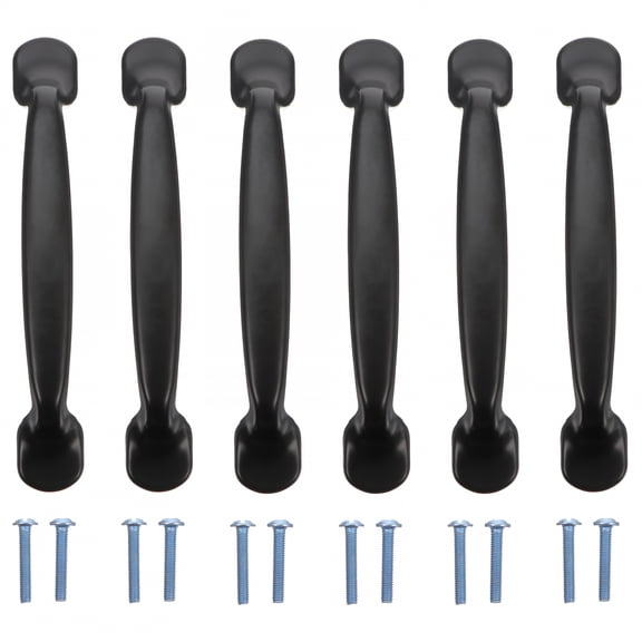 XIBUFE 2026 New 6Pcs Cabinet Pulls Matte Black Furniture Cupboard Drawer Pulls Cabinet Handles for Kitchen Cabinets, Bathroom Drawers, Furniture Updates, Home Renovation, Cabinet Upgrades.