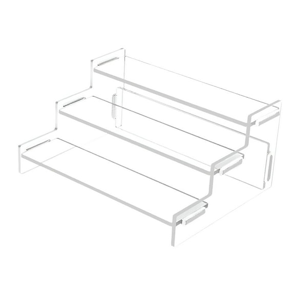 XIBUFE 2026 New Acrylic Riser Clear Display Stand 3 Tier Perfume Organizer Stand for Perfume