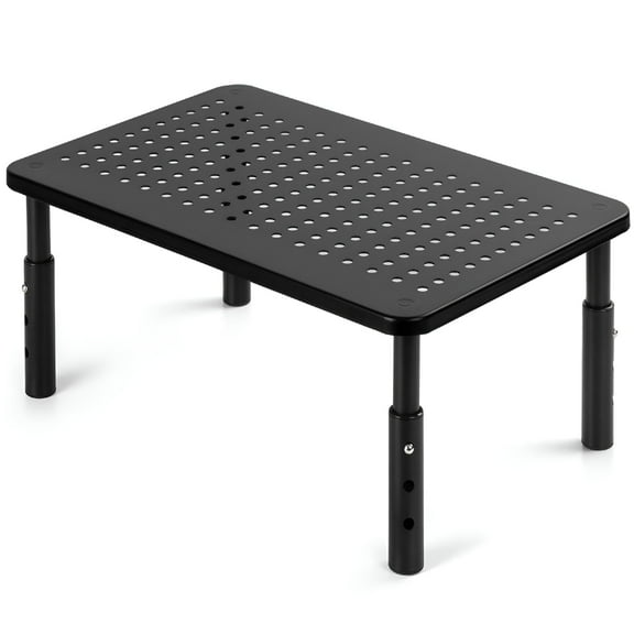 XIBUFE 2026 New Adjustable Metal Monitor Stand with Mesh Platform,3 Height Levels for Office,Home,Study,Gaming,Workspace