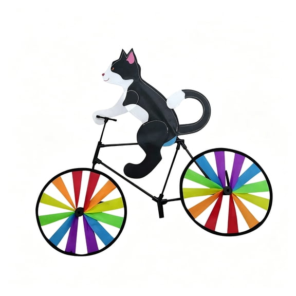 XIBUFE 2026 New Animal Bicycle Wind Spinner, 3D Cartoon Windmill for Outdoor Garden, Farm, and Yard Decoration (Style A) for Garden Decor, Outdoor Spaces, Backyards, Patios, Lawns, Farm Decoration