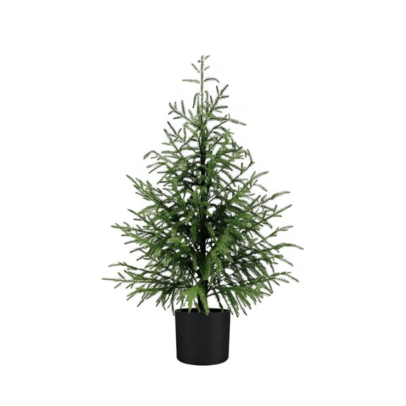 XIBUFE 2026 New Artificial Norfolk Pine Tree,2Ft Faux Christmas Tree Outdoor Christmas Trees for Home Front Porch Christmas Decor(23Inch)