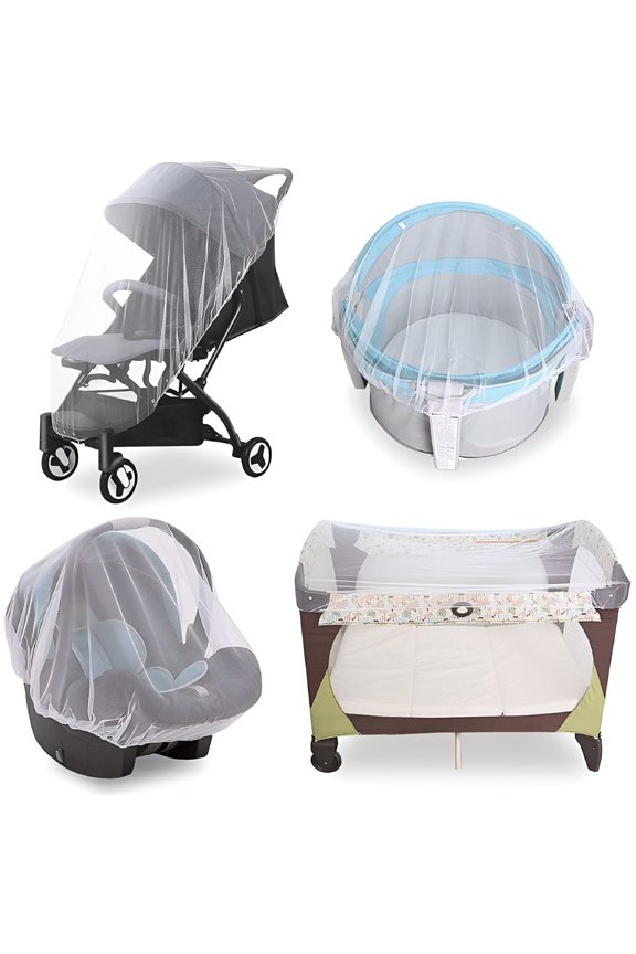 2026 New Baby Mosquito Net for Stroller Bug Protection Mesh Cover,White for Strollers,Infant Protection,Outdoor Use,Travel,Baby Safety,Summer Outings,Buggy Shields