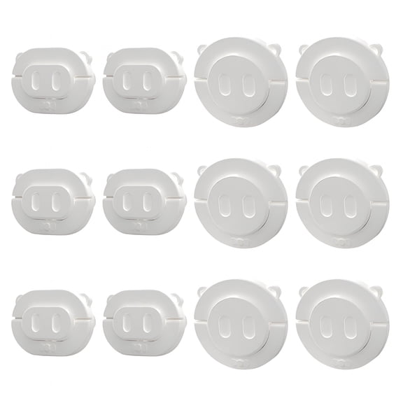 XIBUFE 2026 New Baby Proofing Plug Cover for Electrical Outlets White Plastic Child Safety Protector Fits All Outlet Covers Baby Proofing 1 Set
