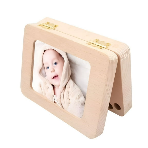 XIBUFE 2026 New Baby Tooth Keepsake Box,Wooden First Tooth and Curl Memory Container,Deciduous Teeth Milk Teeth Saver Boxes,For Child Kids Newborns