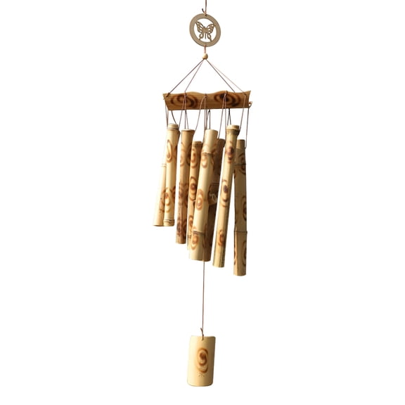 XIBUFE 2026 New Bamboo Wind Chimes Outdoor,Wooden Wind Chimes with Melody Deep Tone,28" Classic Garden Windchime for Relaxation,Grace Home Decor for Patio,Garden Or Indoor