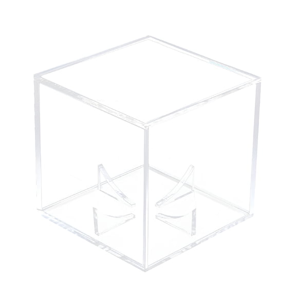XIBUFE 2026 New Basketball/Baseball Acrylic Cube Display Storage Autograph Case Stand for Collectibles,Trophies,Sports Cards,Memorabilia,Figures,Desk,Shelf