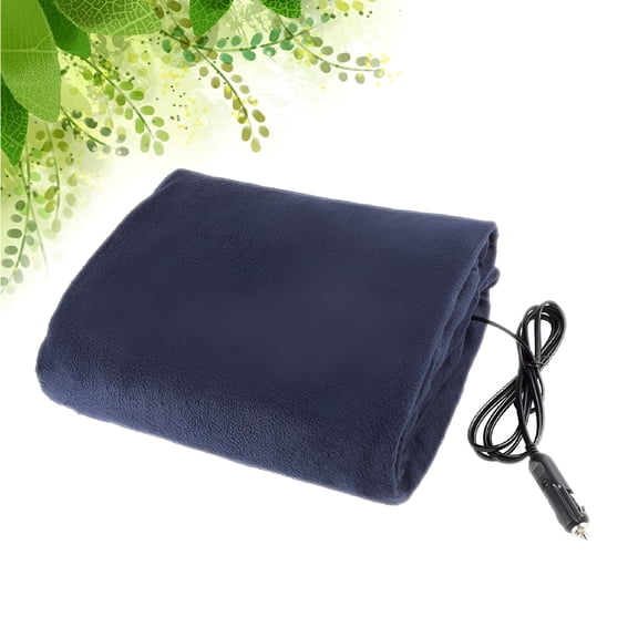 XIBUFE 2026 New Blue Warm Electric Heating Blanket for Pet Use with 12V Dc Plug and Temperature Control 45X60 Inches Heated Blanket for Dogs