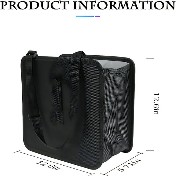 XIBUFE 2026 New Car Trash Can,Hanging Waterproof Auto Garbage Bin,Leak Proof Collapsible Car Organizer,Portable Dustbin Large Capacity Storage Trash Bin for Vehicle,Truck,Suv(X-Large)