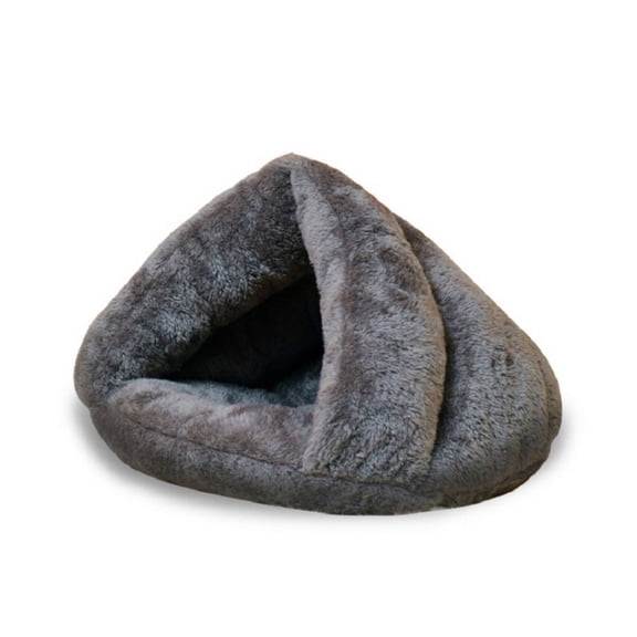 XIBUFE 2026 New Cat Bed Cave Comfortable Cat Sleeping Bag Cozy Cat Beds for Indoor Cats Gray for Relaxation Napping Cozy Hiding Spots Stress Relief