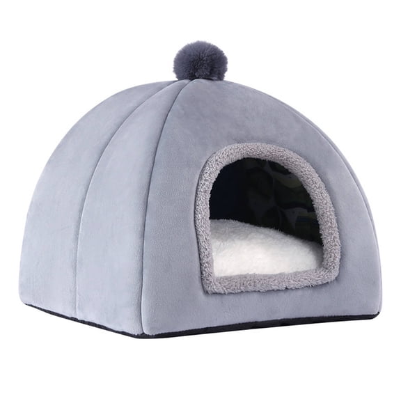 XIBUFE 2026 New Cat Bed Cave,Secure Design Cat Sleeping Bag,Cozy Cat Beds for Indoor Cats,Gray for Napping, Resting, Winter Warmth, Relaxation, Home Comfort