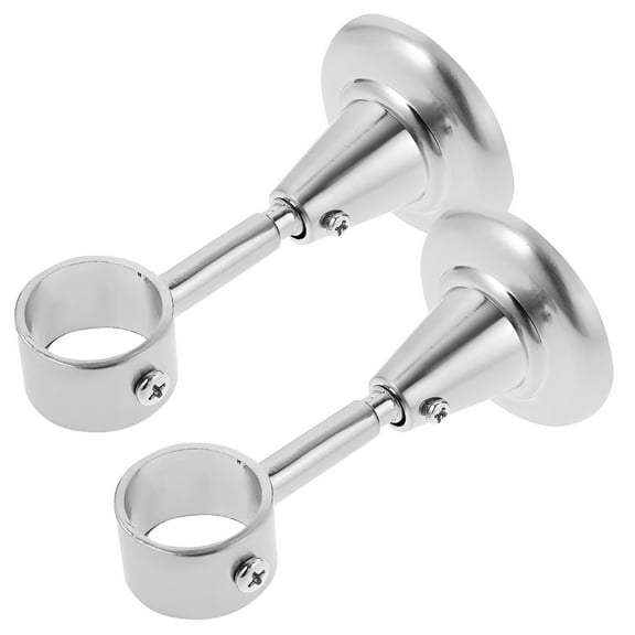 XIBUFE 2026 New Ceiling Curtain Rod Mount Holder Hanger 2 Pcs End Cap Drapery Rods Magnetic Bracket Brackets Holders,For Curtains,Window Treatment,Home Decor,Living Room,Bedroom