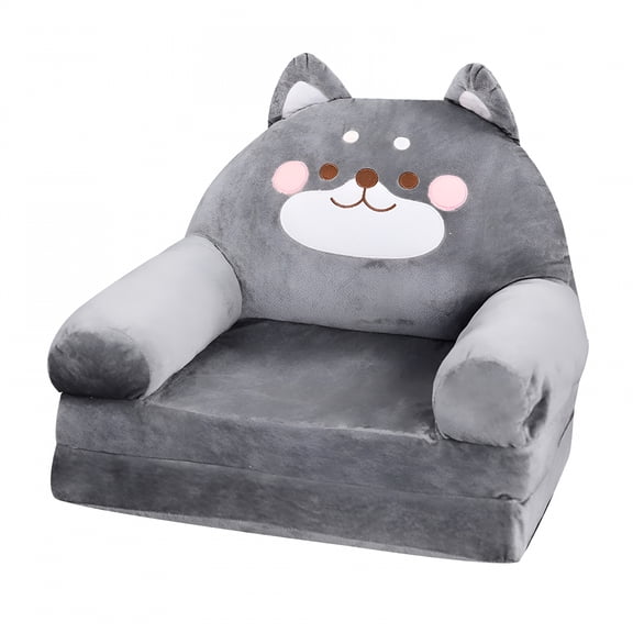 XIBUFE 2026 New Children'S 2 In1 Folding Seat Baby Sofa with Flip Open Foam Compressed Sofa Cover for Playroom,Bedroom,Nursery,Living Room