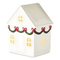 thumbnail image 1 of XIBUFE 2026 New Christmas Decorations Christmas Village Lighted Resin Houses Indoor White Xmas Holiday Rustic Unique Decor for Home Table Room Farmhouse Decoration Christmas House Decor, 1 of 7