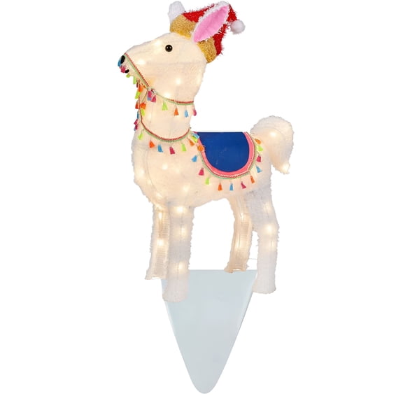 XIBUFE 2026 New Christmas Dog Light Animated Christmas Outdoor Decoration Glowing Christmas Animals with Lights Garden Yard Decoration Insert