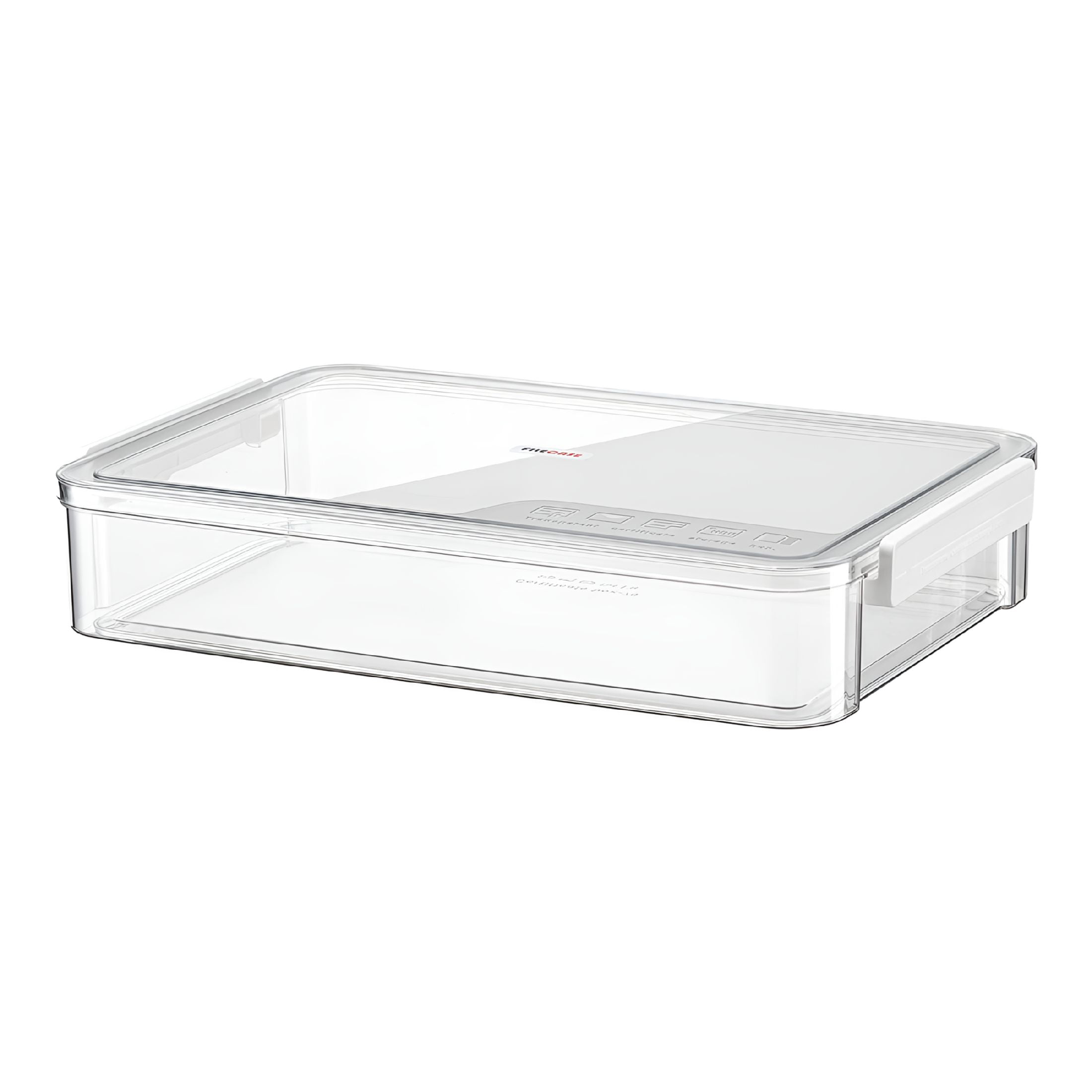 XIBUFE 2026 New Clear File Storage Box with Lids,A4 Storage Box for 8 ...