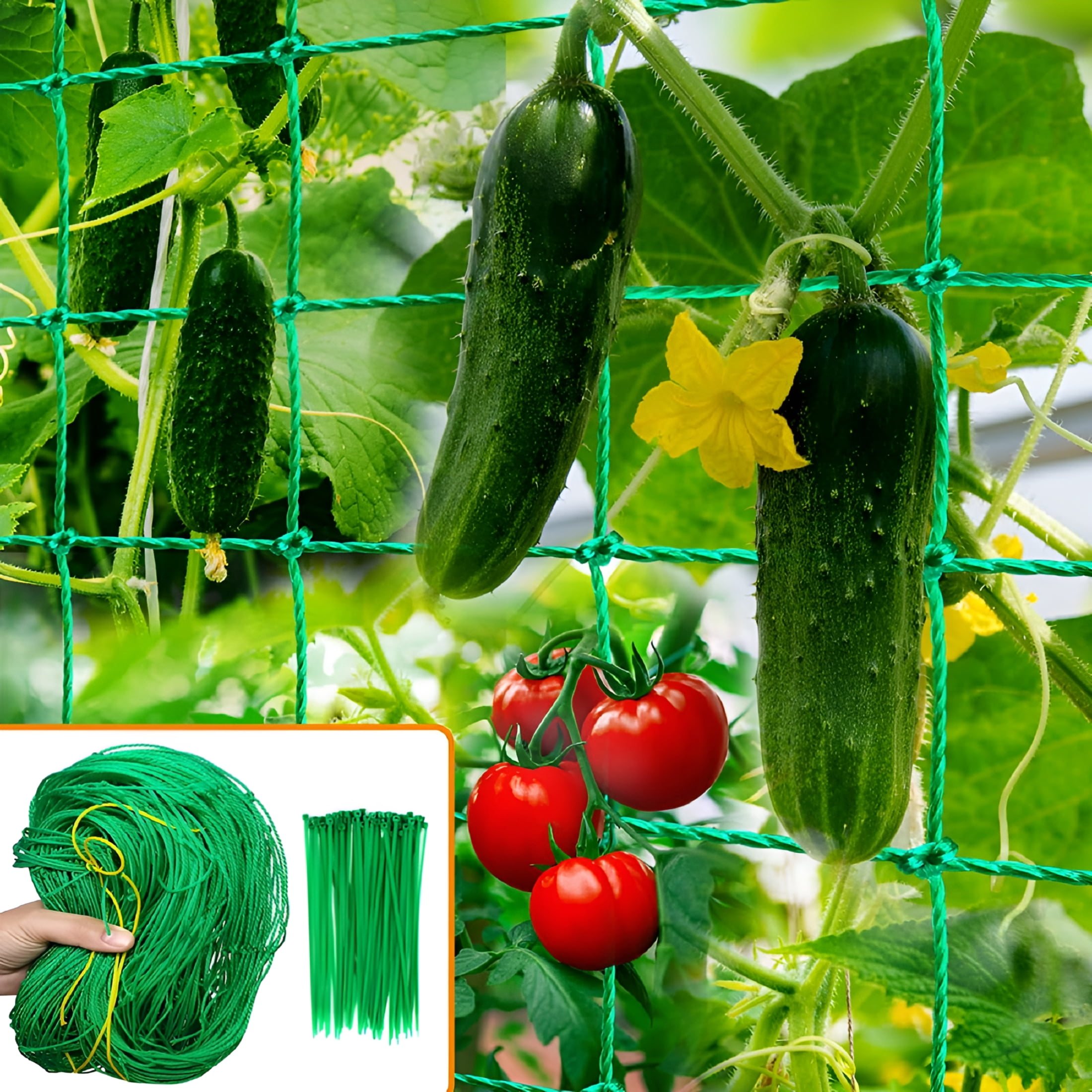 XIBUFE 2026 New Climbing Plant Trellis - Heavy Duty Garden Trellis for Cucumbers,Vines,Fruits and Vegetables,Tomato Plant Trellis,Climbing Vines/5.9X8.9 Ft （5Pcs）