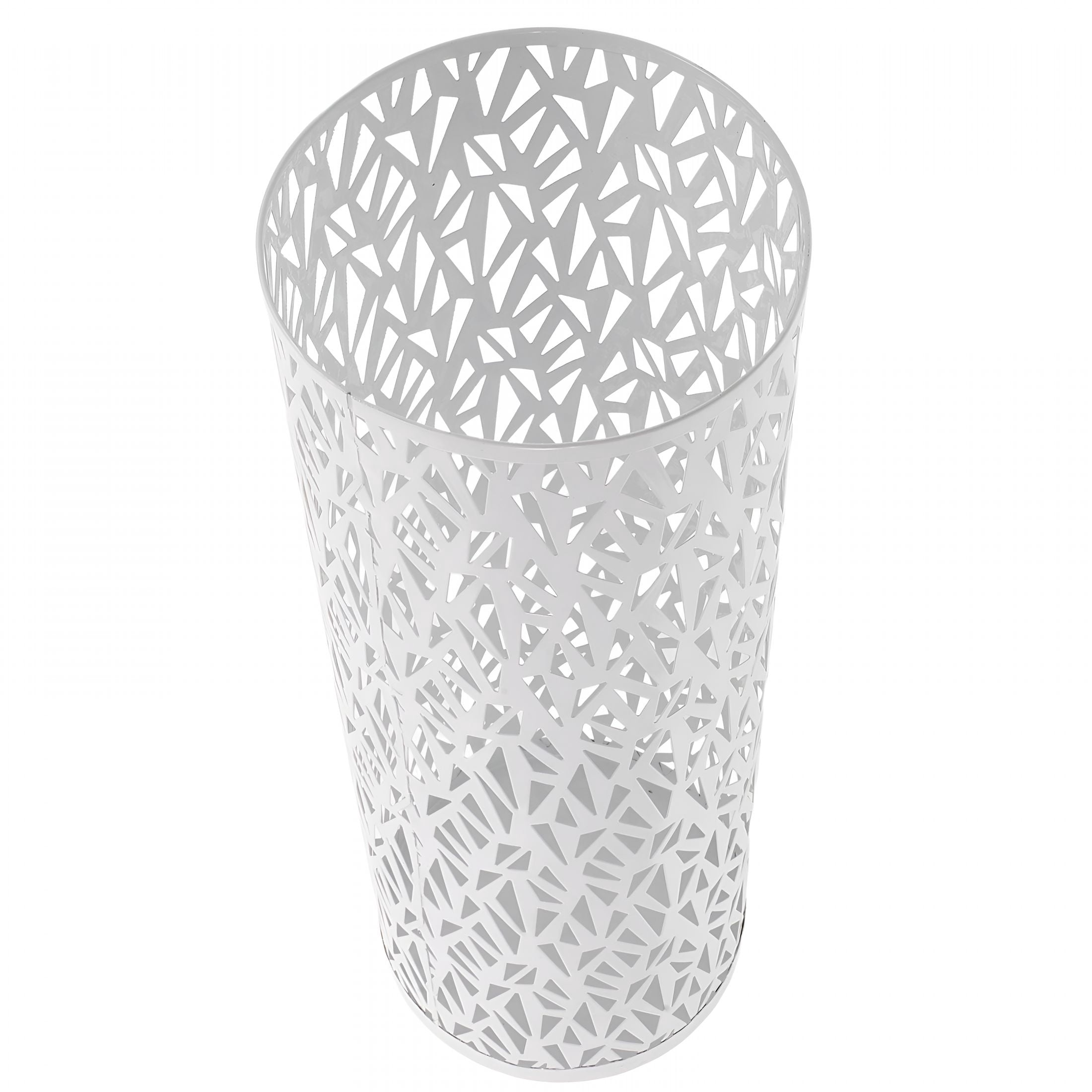 XIBUFE 2026 New Commercial Umbrella Bucket Umbrella Holder Stand White Iron 1Pcs Umbrella Holder for Entryway for Office, Lobby, Reception, Hallway
