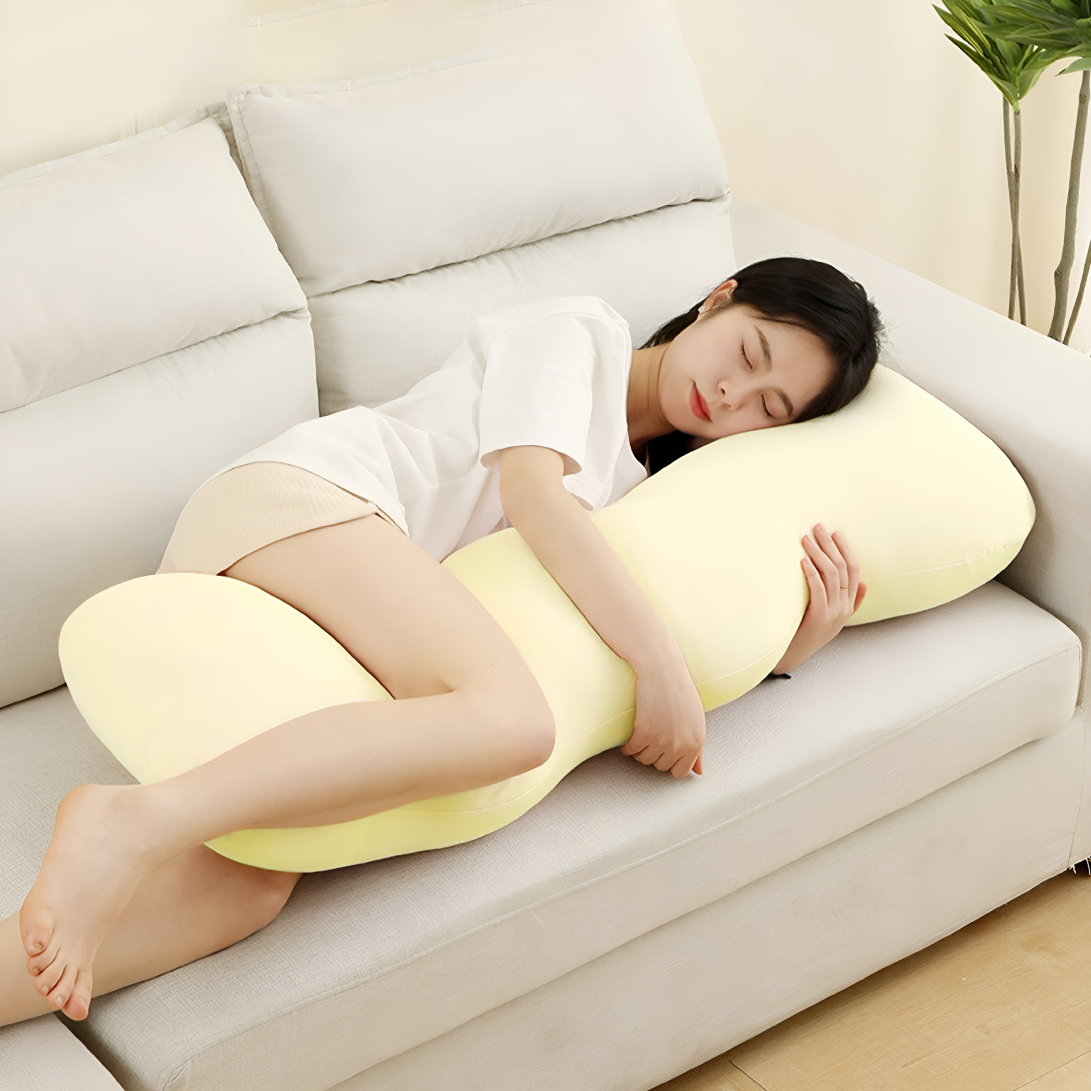 XIBUFE 2026 New Cool Body Pillow for Adults Extra Long Pillow for Bed Shredded Memory Foam Full Pillows for Bedroom, Sleep, Side Sleeper, Pregnancy, Home Use
