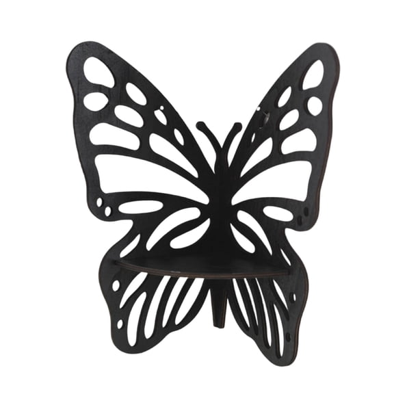 XIBUFE 2026 New Corner Floating Shelves,Modern Butterfly Design Butterfly Corner Shelf,Long Lasting Wood and Crystal Build Practical Multi Functional Shelf Wall Shelves,Style2,9.05*11.02In