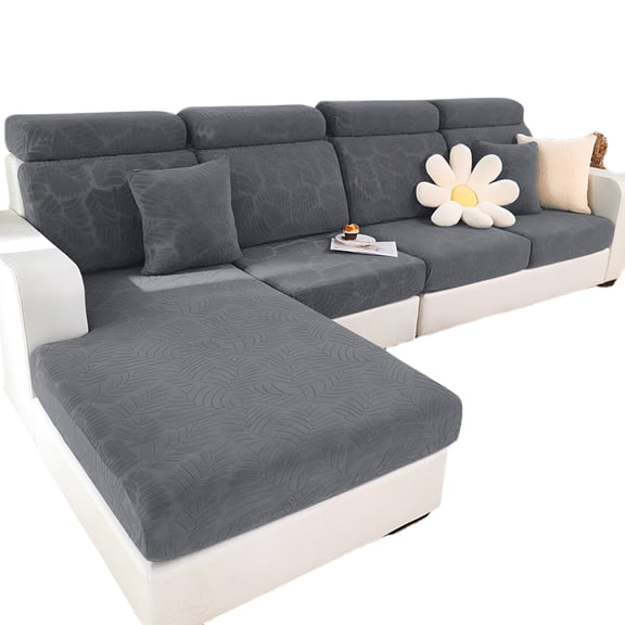 XIBUFE 2026 New Couch Covers Sectional Couch Covers for L Shaped Chaise Stretch 3 Cushion Couch Sofa Slipcovers for Dogs Pet 2 Cushion Seat Leather L Shape Furniture Protector Home Decor
