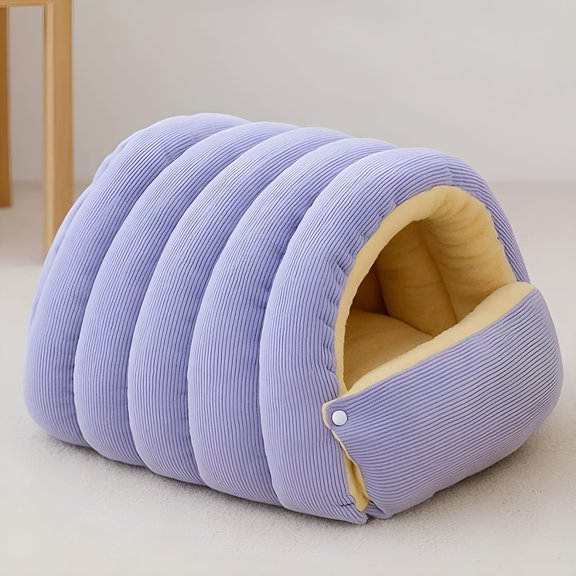 XIBUFE 2026 New Cozy Monster Cat Bed, Plush Cat Cave Tent with Removable Cushion Warm Anti-Anxiety Cuddler Bed for Indoor