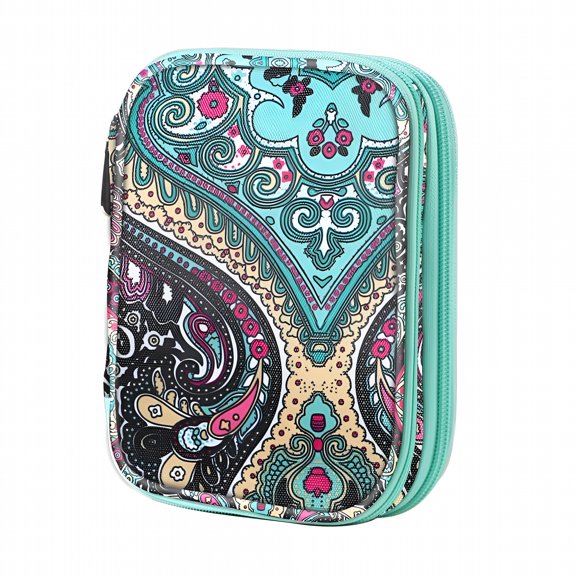 XIBUFE 2026 New Crochet Hook Storage Case,Compact Knitting Needle Organizer,Portable Storage Box for Crochet Accessories,Waterproof Oxford Case for Crocheting,Perfect Gift for Crafters,1