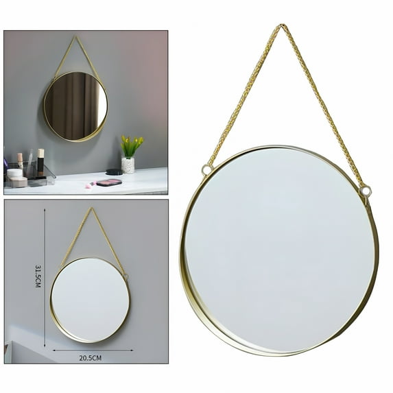 XIBUFE 2026 New Decorative Hanging Wall Mirror Small Vintage Mirror for Wall Frame Mirror Wall Mirrors Easy Mounting for Bathroom Home for Bathroom,Bedroom,Hallway,Living Room