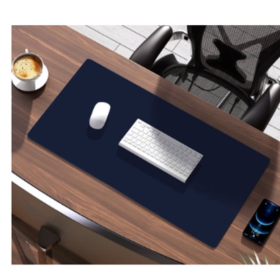 XIBUFE 2026 New Desk Mat Precise Stitching Mouse Mat Non-Slip Surface Gaming Mouse Pad Dark Blue for Gaming Office Work Computer Use Study Area Desk Organization Long Hours of Use