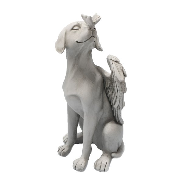 XIBUFE 2026 New Dog Pet Memorial Grave Marker Statue Resin to Commemorate the Lost Pets for Garden Tombstones Decoration for Garden, Yard, Patio, Cemetery, Home