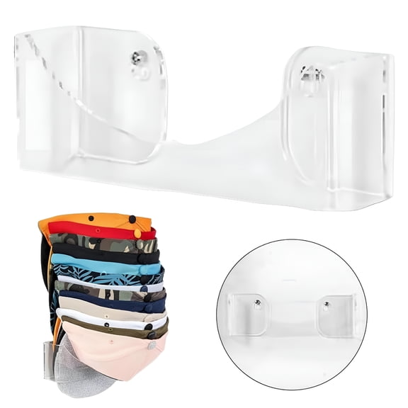 XIBUFE 2026 New Dome Hat Rack Wall Vertical Dome Hat Rack Vertical Storage Hanger for Cowboy&Baseball Caps for Home,Closet,Bedroom Transparent Dome Hat Stand