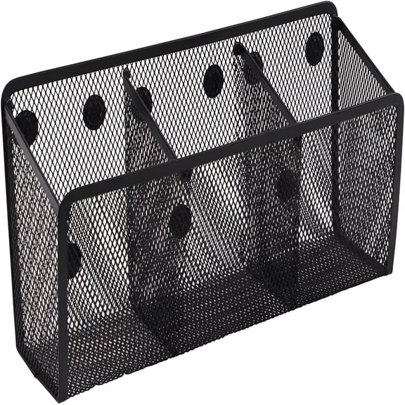 XIBUFE 2026 New Durable Wire Mesh Magnetic Basket,Heavy Duty Magnets Provide Reliable Holding Power for Refrigerator Storage and School Locker Organizer