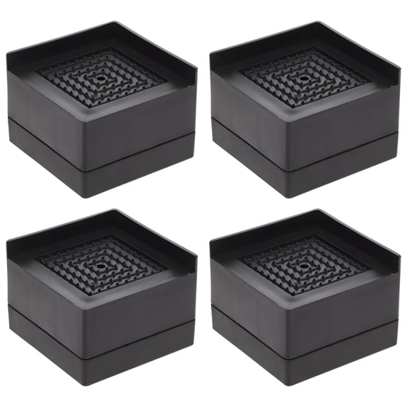 XIBUFE 2026 New Furniture Lift Bed Risers: 4Pcs 3 Inch Black for Bed,Sofa,Chair,Table,Nightstand