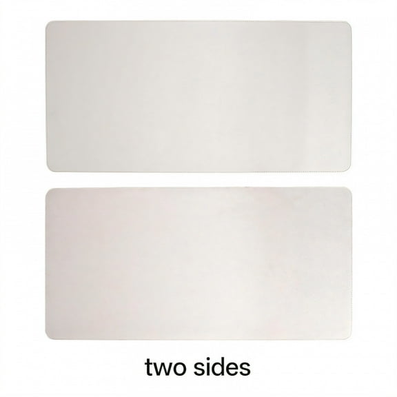 XIBUFE 2026 New Gaming Mouse Pad Single Texture Leather Computer Mouse Pad Scratch Resistance Cute Mouse Pad White 8.3"X10.2" for Gaming Office Workstations Study Areas
