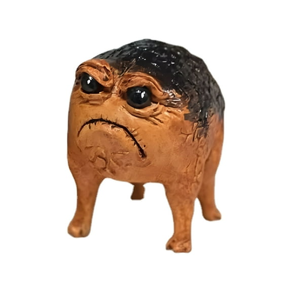 XIBUFE 2026 New Grumpy Frog Toad Statue Ugly Angry Outdoor Garden Yard Frog Decor Statue Fun Novelty Home Office Frog Decor Sculpture Weird Unique Gift