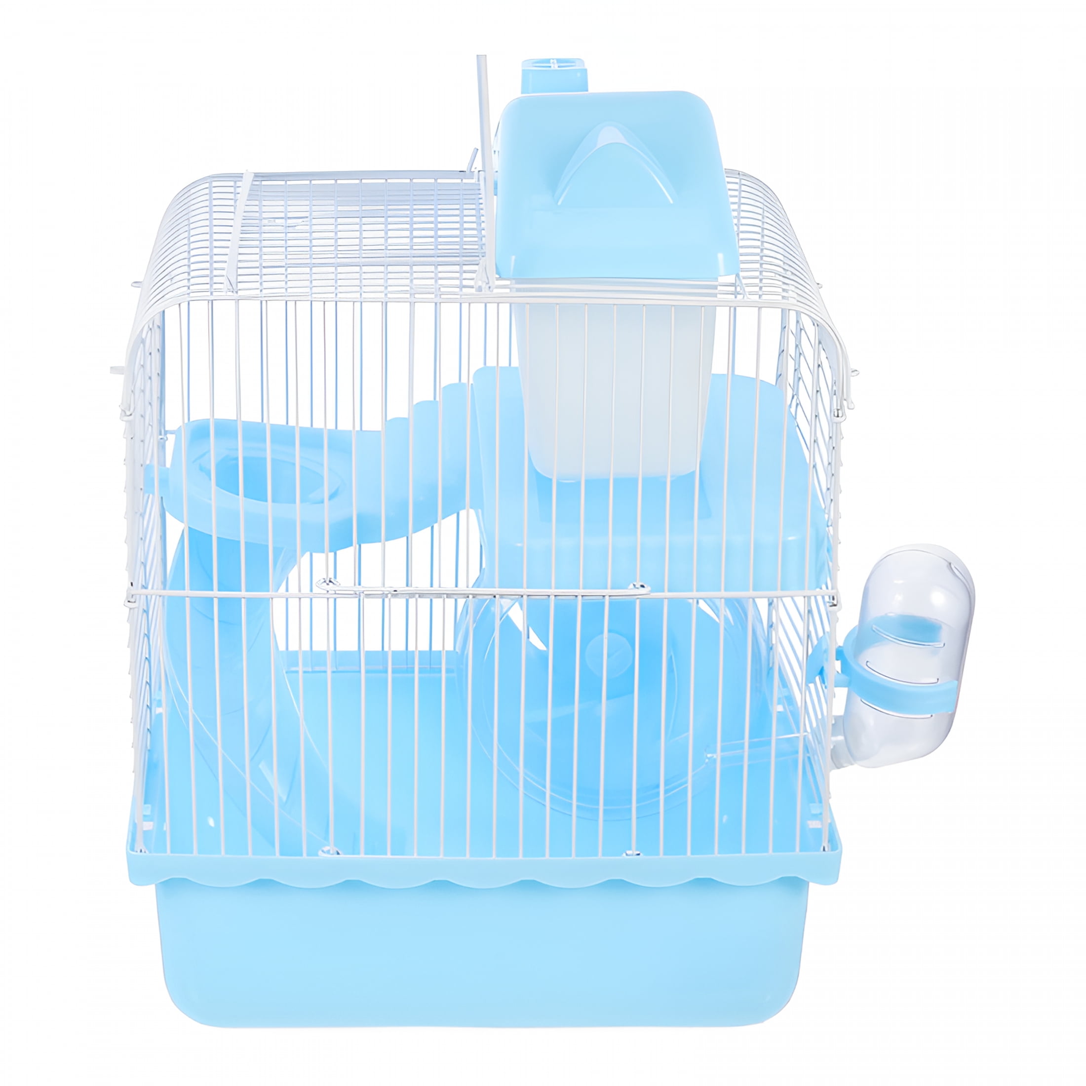ZHZFKQ Double-Layer Castle Hamster Cage Transparent Accessories for Guinea Pig